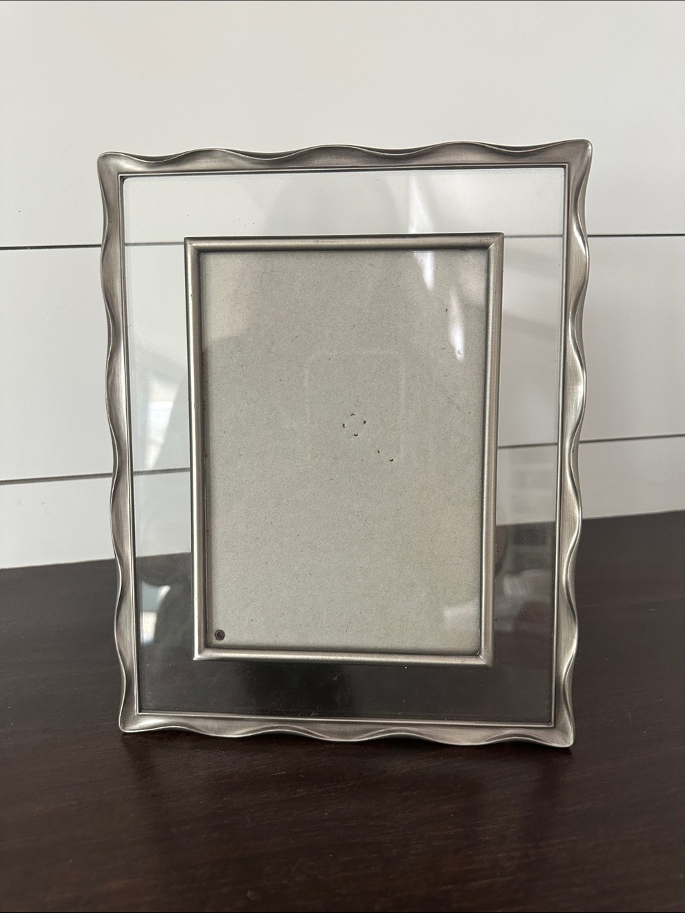 Metal Wave Edge Picture Frame - Silver